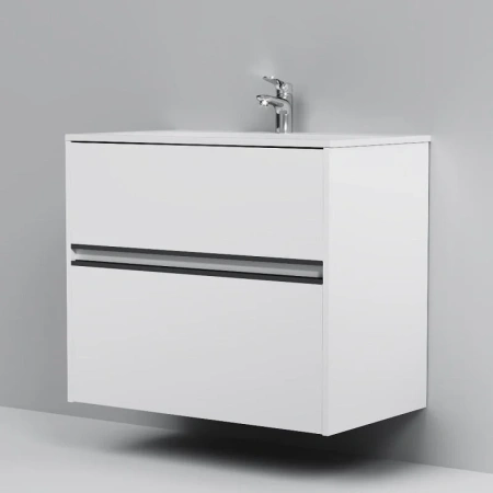 Тумба без раковины 80 см Am.Pm Sense M7BFUX0802WG белый глянец