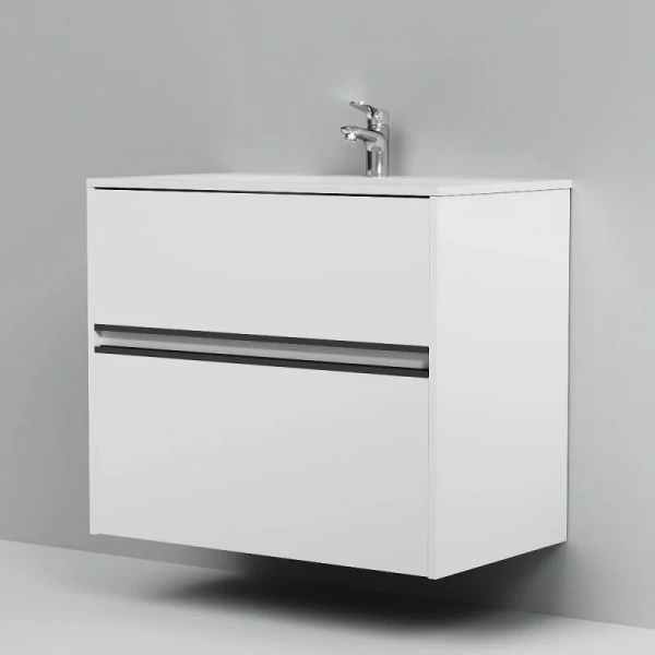 Тумба без раковины 80 см Am.Pm Sense M7BFUX0802WG белый глянец