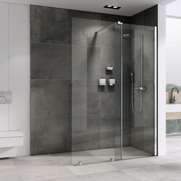 Душевая перегородка (120х200) ABBER Komfort AG09120 хром