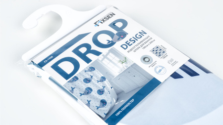 Штора для ванной Fixsen Design  Drop FX-1508