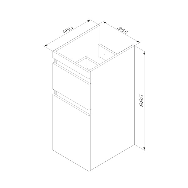 Тумба под раковину  40 Am.Pm X-Joy M85AFSX0402WG
