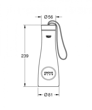 Спортивная питьевая бутылка GROHE Blue 40848AL0