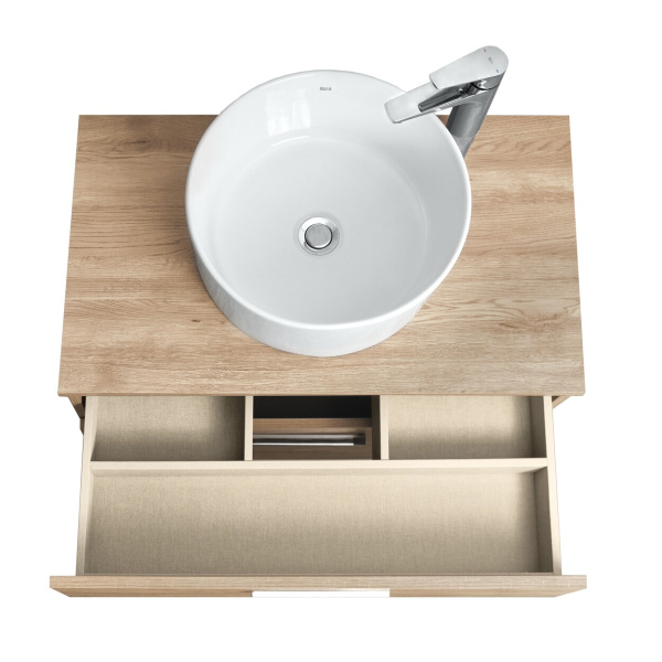 Тумба под раковину Roca Victoria 80 орех 2 ящика A857470517