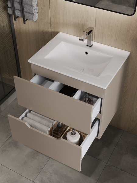 Раковина встраиваемая сверху (71,5х46,5) Orange B03-700W белый глянец