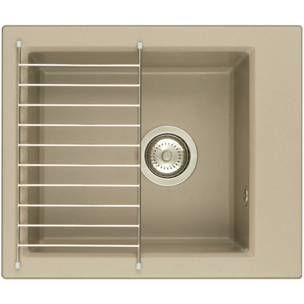 Кухонная мойка Aquaton Линеа 43 1A732932LW250 серый шелк