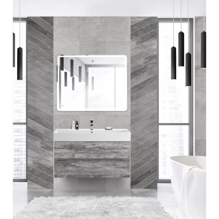 Тумба под раковину Cezares MOLVENO 46-100-2C-SO-LG Legno Grigio