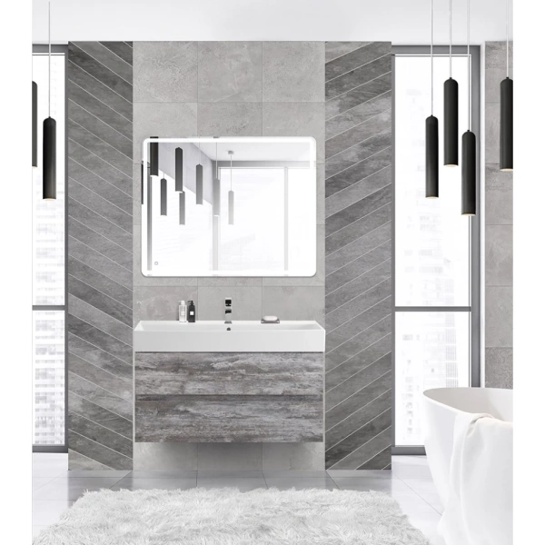 Тумба под раковину Cezares MOLVENO 46-100-2C-SO-LG Legno Grigio