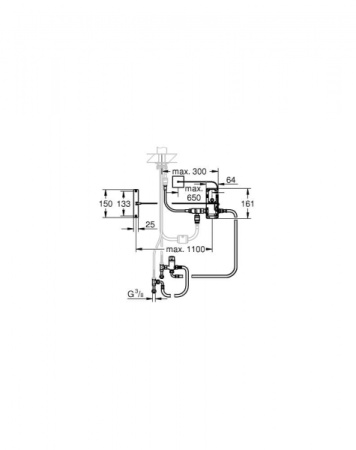 Деталь переоснащения Grohe Foot Control 30309 000 (30309000)