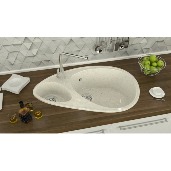 Кухонная мойка Marrbaxx Эмма Z13 Z013Q007 хлопок белый