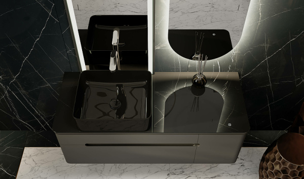 Тумба под раковину Jorno Shine 120   Shi.01.120/P/A