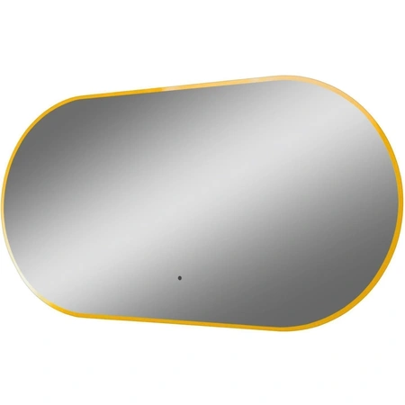 Зеркало с подсветкой Art&Max Torino AM-Tor-550-1050-DS-Gold сенсорным выключателем