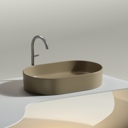 Раковина накладная (60,8х38,5) Ceramica Nova ELEMENT CN6048MC