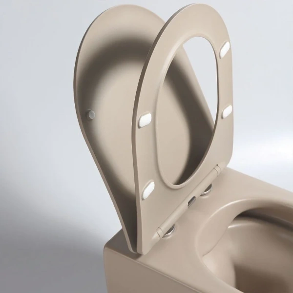 Унитаз подвесной Vincea Evo VT1-34SMC безободковый, капучино