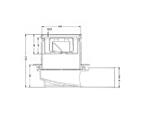 Трап горизонтальный BERGES Kombo 15х15 091007