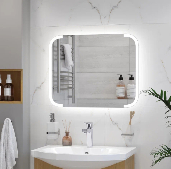 Зеркало подсветкой (68x53,5) Continent Форте Люкс ЗЛП160