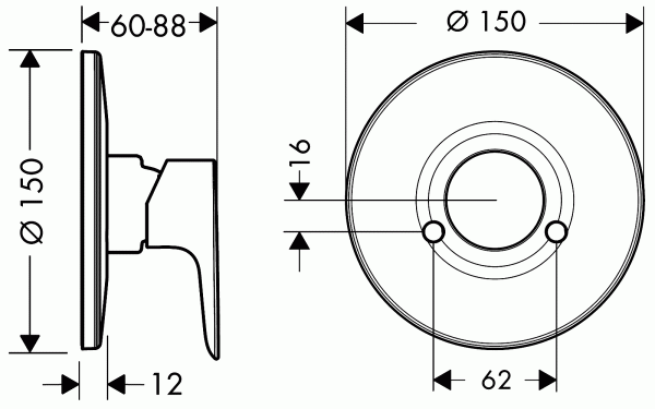 Смеситель для душа Hansgrohe Talis E 71766000