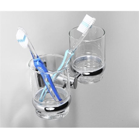 Cтакан для зубных щеток двойной  WasserKRAFT Oder K-3028D