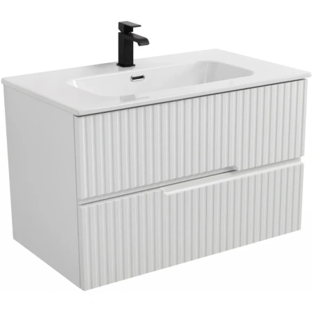Тумба под раковину Cezares DUET-N-800-2C-SO-BL Bianco Lucido
