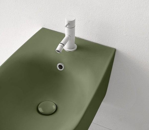 Биде напольное Kerasan Nolita 532011*1 зеленый матовый
