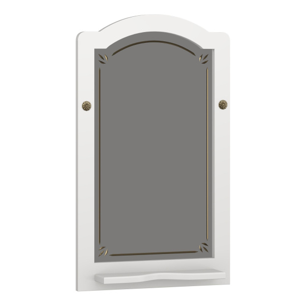 Зеркало Opadiris Лоренцо 60 00-00007043  белый матовый, с выключателем, без светильника