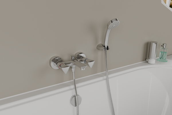 Смеситель для ванны с коротким изливом RUSH Andros AN2435-44