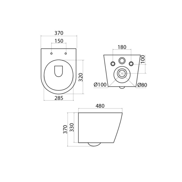Унитаз подвесной IDDIS Destino DESRDSEi25