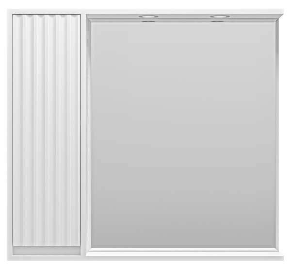 Зеркальный шкаф (88х80) Brevita Balaton 90 левый  BAL-04090-01-Л