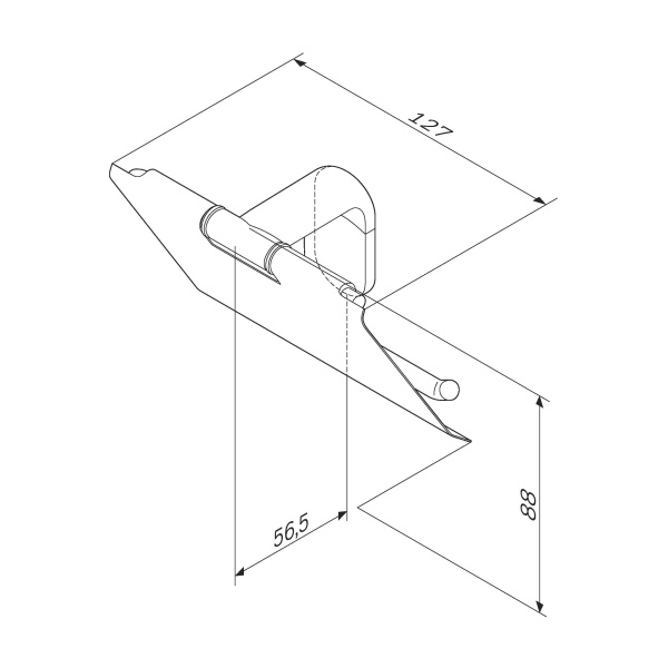 Держатель для туалетной бумаги с крышкой Am.Pm X-Joy A84341400