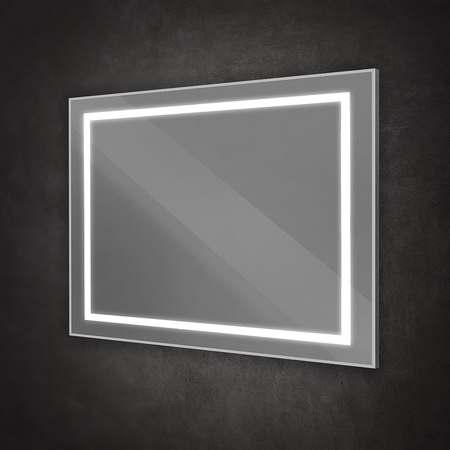 Зеркало (100х80) BelBagno Kraft  SPC-KRAFT-1000-800-SENS-AL с подсветкой