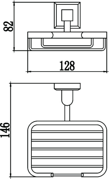 Мыльница решетка настенная Savol 95 S-009532