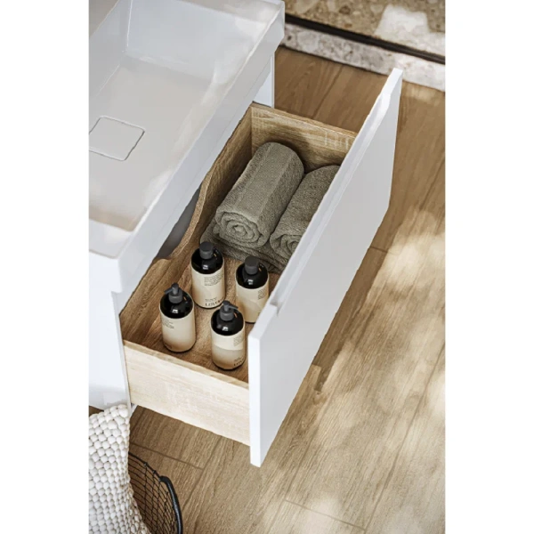 Тумба без раковины 80 см Aqwella Vancouver VAN01081 белый матовый