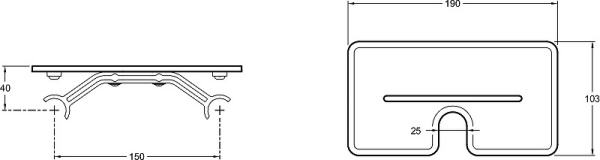 Полка Jacob Delafon Metro E24316-BL