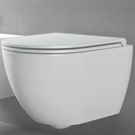 Унитаз подвесной безободковый Azzurra Comoda CMVCSPE00000BI/(COM 100/E SOSP bi) без сиденья