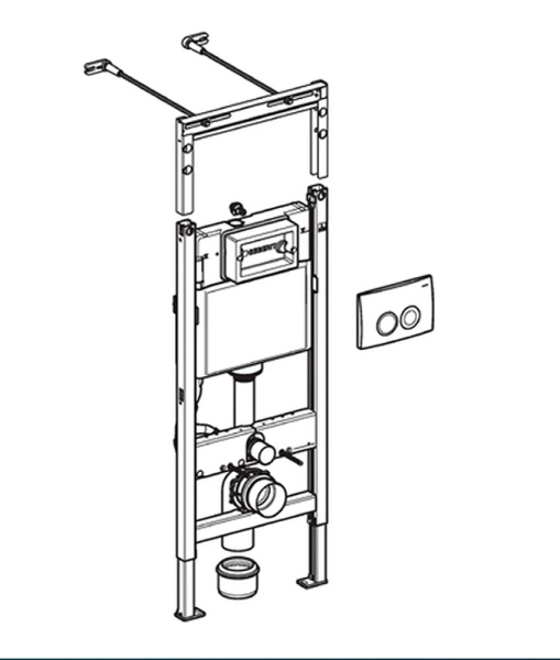 Унитаз Aquatek Вега AQ1905-00 с инсталляцией Geberit 458.123.21.1
