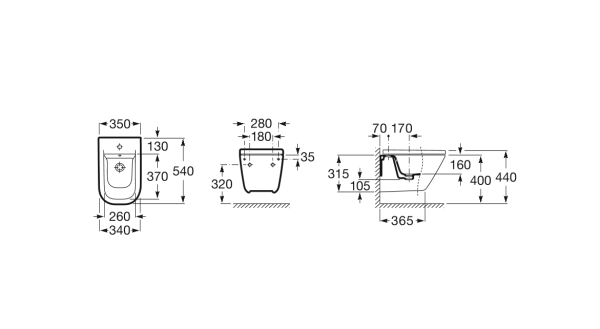Биде подвесное Roca The Gap 357476000