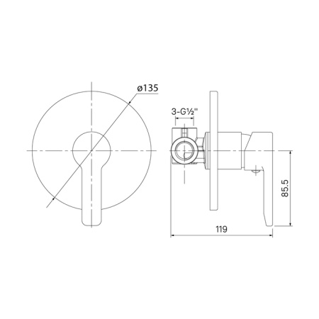 Смеситель для душа IDDIS Sena (SENSB00i66)