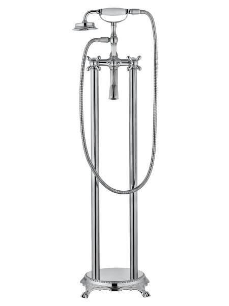 Смеситель для ванны напольного монтажа WONZON & WOGHAND RETRO, хром WW-88649020-CR Смеситель для ванны напольного монтажа WONZON & WOGHAND RETRO, хром WW-88649020-CR