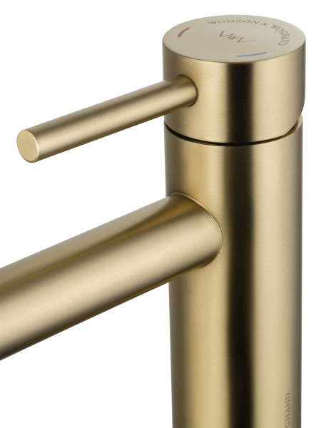 Смеситель для раковины WONZON & WOGHAND, брашированное золото WW-H9089-BG