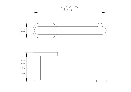 Держатель для туалетной бумаги без крышки WONZON & WOGHAND FIRST, хром WW-8416