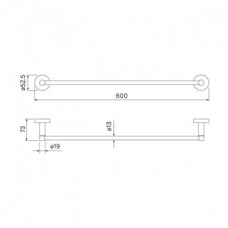 Полотенцесушитель одинарный IDDIS Sena сплав металлов (SENSS10i49)