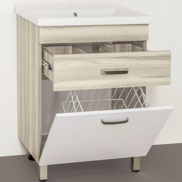 Тумба под раковину напольная Style Line Ориноко 60 ЛС-00000383 бежевый