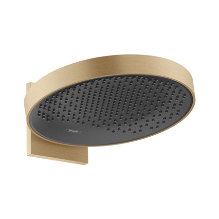 Верхний душ с кронштейном Hansgrohe Rainfinity 360 1jet 26230140 шлифованная бронза