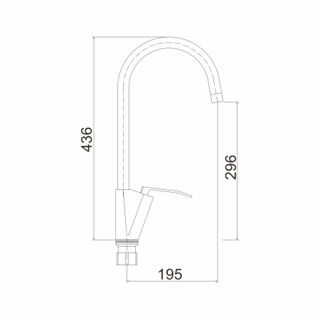 Смеситель для кухни FASHUN A4158