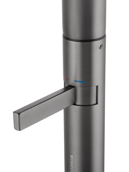 Смеситель для раковины высокий WONZON & WOGHAND, темный графит WW-6068-BGG