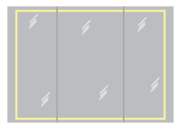 Зеркальный шкаф Aqwella Simplex В10 SLX0410