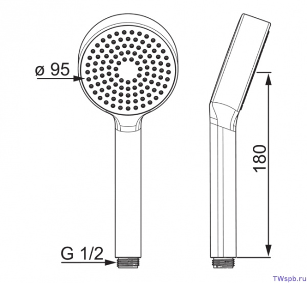 Ручной душ Oras Apollo 254022