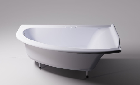 Ванна из искусственного камня Астра-Форм Анастасия правая (182х125) 01010064 белый матовый