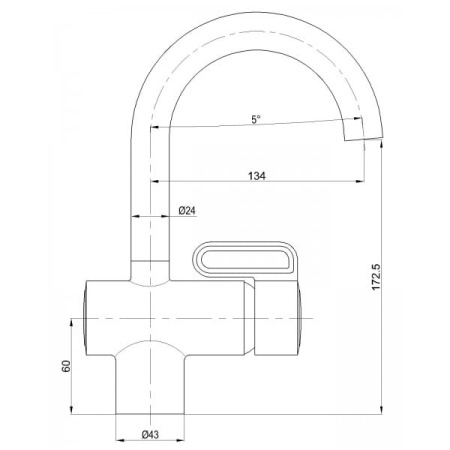 Смеситель для раковины  BENNBERG CHROME 115002