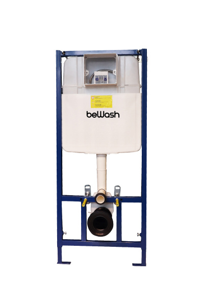 Комплект Инсталляция beWash для подвесного унитаза BW74 с кнопкой смыва Vago P05SZ, Свободная вставка/Хром  K500RZVP0500SEF00000