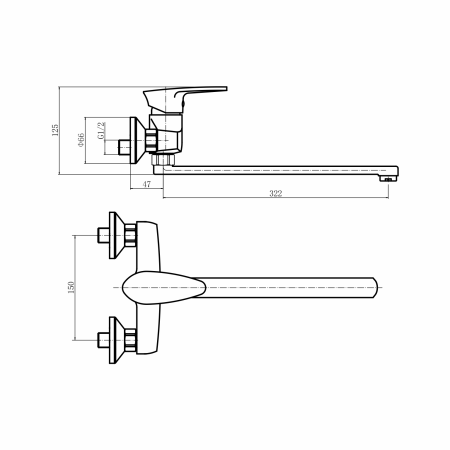 Смеситель для кухни PLSTART  (PL4605-8)